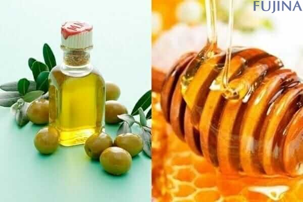 mật ong và dầu oliu