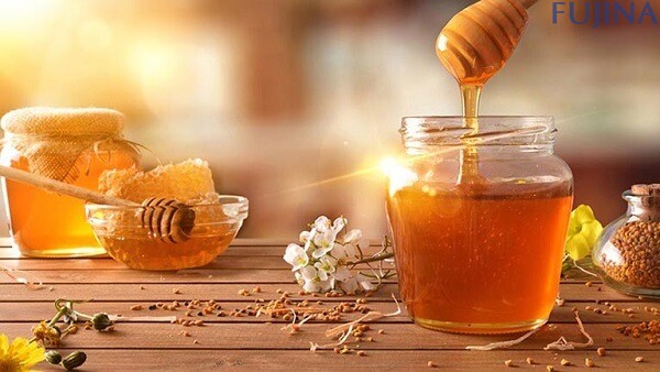 dùng mật ong nguyên chất