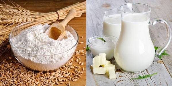 cách làm trắng da bằng bột gạo và sữa tươi