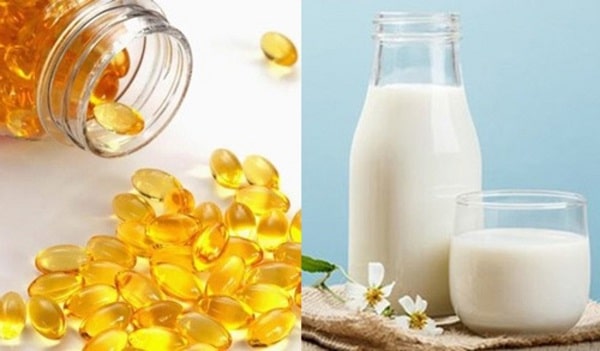 cách làm trắng da bằng vitamin E và sữa tươi