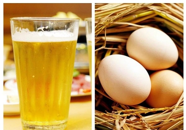 cách chữa yếu sinh lý bằng trứng gà và bia